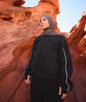 GS x Leana Deeb Woven Jacket(Black,XXS)