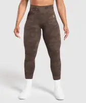 Adapt Camo Seamless Leggings(Deep Brown/ Soul Brown,XXS)