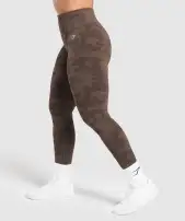 Adapt Camo Seamless Leggings(Deep Brown/ Soul Brown,XXS)