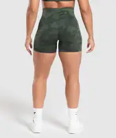 Adapt Camo Seamless Shorts(Victory Green/ Force Green,XXS)