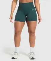 Adapt Fleck Seamless Shorts(Darkest Teal/Functional Teal,XXS)