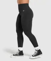 Adapt Safari Seamless Leggings(Black/Asphalt Grey,XXS)