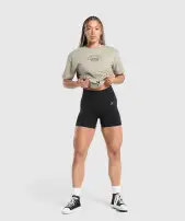 Ath Dept Oversized T-Shirt(Chalk Green,XXS)