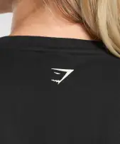 Collegiate Lifestyle Crop Top(Black,XXS)