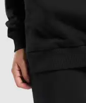 Collegiate Lifestyle Oversized Sweatshirt(Black,XXS)