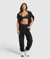 Fleece Joggers(Black,XXS)