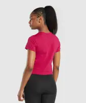 Block Crop Top(Build Pink,XXS)