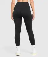 Bonded Waistband Leggings(Black,XXS)