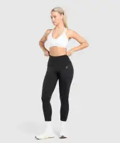 Bonded Waistband Leggings(Black,XXS)