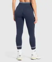 Contrast Seamless Leggings(Heavy Blue,XXS)