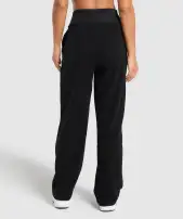 Cord Flared Trousers(Black,XXS)