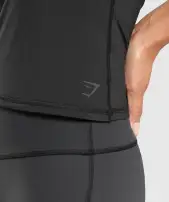 Elevate Tank With Shelf(Black,XXS)