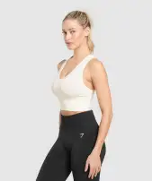 Everyday Seamless Crop Tank(Soft White,XXS)
