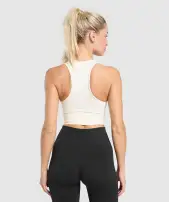 Everyday Seamless Crop Tank(Soft White,XXS)
