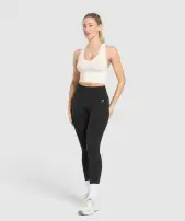Everyday Seamless Crop Tank(Soft White,XXS)