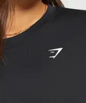 Everyday Seamless Long Sleeve Top(Black,XXS)
