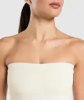 Everyday Seamless Midi Tube Top(Soft White,XXS)