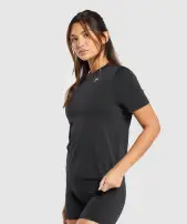 Everyday Seamless T-Shirt(Black,XXS)