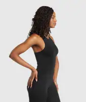 Everyday Seamless Tight Fit Tank(Black,XXS)