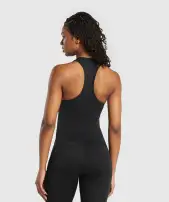Everyday Seamless Tight Fit Tank(Black,XXS)
