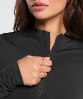 Everyday Seamless Zip Tracktop(Black,XXS)