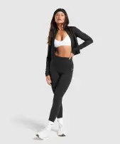 Everyday Seamless Zip Tracktop(Black,XXS)