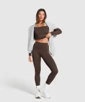 Everyday Long Sleeve Midi Top(Archive Brown,XXS)