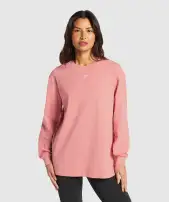 Fraction Long Sleeve T-Shirt(Classic Pink,XXS)