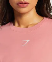 Fraction Long Sleeve T-Shirt(Classic Pink,XXS)