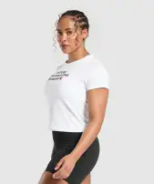 Future Weightlifting Champ Baby Tee(White,XXS)