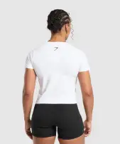 Future Weightlifting Champ Baby Tee(White,XXS)