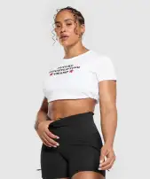 Future Weightlifting Champ Baby Tee(White,XXS)