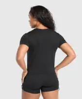 Bulking Season Baby Tee(Black,XXS)