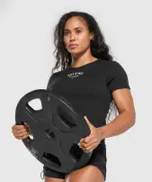 Bulking Season Baby Tee(Black,XXS)