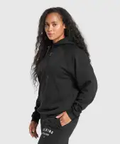 Bulking Season Brushed Hoodie(Black,XXS)