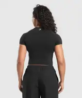 Built In The Weight Room Baby Tee(Black,XXS)
