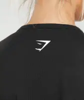 Fairy Pre Workout Baby Tee(Black,XXS)