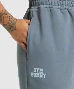 Gym Bunny Oversized Joggers(Iron Blue,XXS)