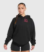Heavy Duty Oversized Hoodie(Black,XXS)