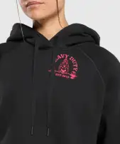 Heavy Duty Oversized Hoodie(Black,XXS)
