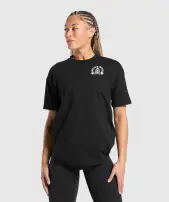 Heavy Duty Oversized T-Shirt(Black,XXS)