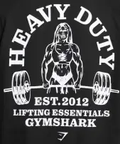 Heavy Duty Oversized T-Shirt(Black,XXS)