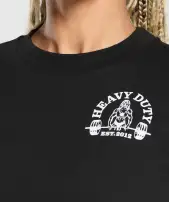 Heavy Duty Oversized T-Shirt(Black,XXS)