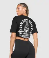 Heavy Duty Oversized T-Shirt(Black,XXS)