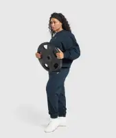 Lifting Club Oversized Sweatshirt(Navy,XXS)