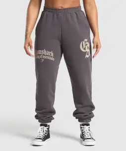 Lifting Essentials Oversized Joggers(Greyed Purple,XXS)