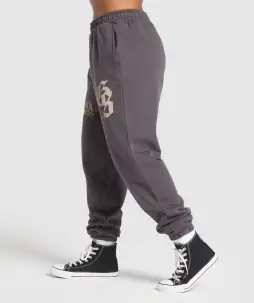 Lifting Essentials Oversized Joggers(Greyed Purple,XXS)