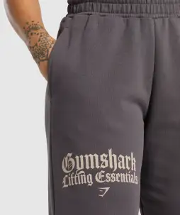 Lifting Essentials Oversized Joggers(Greyed Purple,XXS)