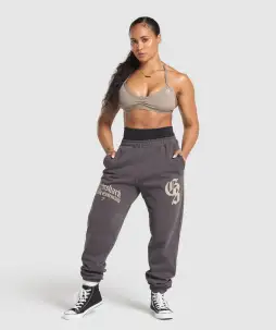 Lifting Essentials Oversized Joggers(Greyed Purple,XXS)