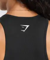 Lifting Essentials Cropped Tank(Black,XXS)